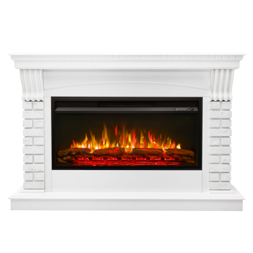 Каминокомплект JAZZ/ВЕГАС Белый матовый с очагом Электроочаг PREMIER/ПРЕМЬЕР 36 фото 2