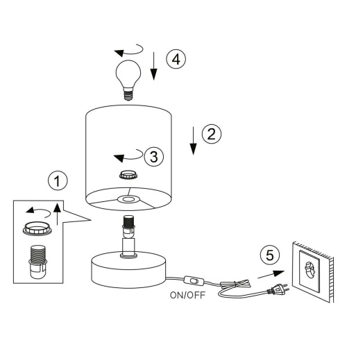 Настольная лампа Rivoli Eleanor 7070-501 Б0057269 фото 4