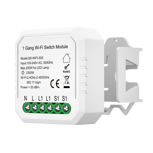 ST9000.500.01C WI-FI реле 1 канал,250W, IP20, L46xW46xH18, 230V, Белый AROUND фото 3 ST9000.500.01C WI-FI реле 1 канал,250W, IP20, L46xW46xH18, 230V, Белый AROUND фото 3