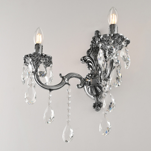 Бра с хрустальными подвесками AL7801B14/2/175 B NB Bohemia Ivele Crystal (Богемия Ивеле Кристалл) фото 4