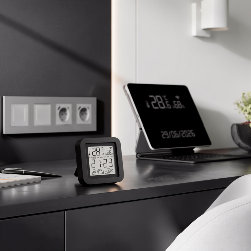 76270/01 Умный датчик температуры и влажности черный 76270/01 фото 4