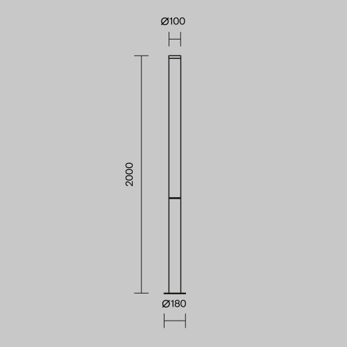 Садово-парковый светильник Outdoor O041FL-L100B3K фото 5