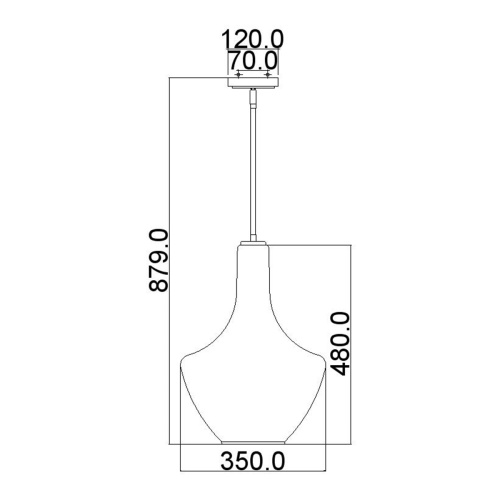 Подвесной светильник KL-EVERLY-P-M-CH Kichler, арт. KL-EVERLY-P-M-CH фото 2