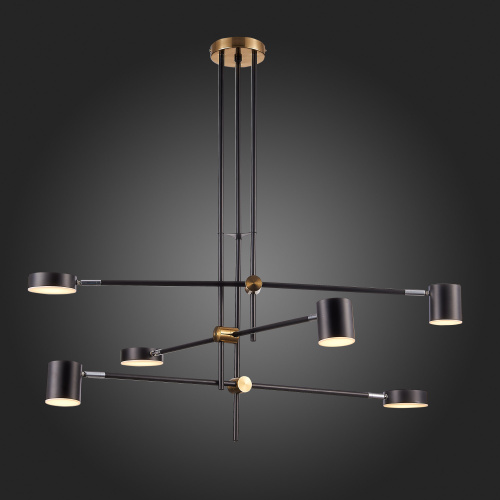 SL1604.432.06 Светильник потолочный ST-Luce Черный, Латунь/Черный LED 6*5W 3000K RODRIGO фото 6