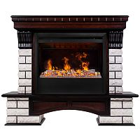 Электрокамин RealFlame Country Rock 26 AO античный дуб с очагом 3D Helios 26 SBG