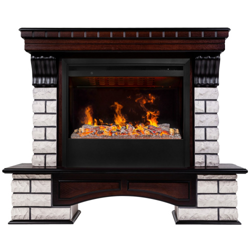 Электрокамин RealFlame Country Rock 26 AO античный дуб с очагом 3D Helios 26 SBG Электрокамин RealFlame Country Rock 26 AO античный дуб с очагом 3D Helios 26 SBG