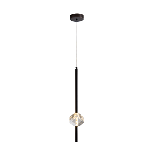 Светильник подвесной куб черный LED 6Вт D12см Zortes Brilly ZRS.30514.03 фото 4
