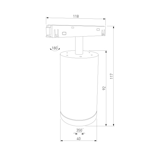 Slim Magnetic R07 Трековый светильник 8W 4200K Porte черный 85507/01 85507/01 фото 6 Slim Magnetic R07 Трековый светильник 8W 4200K Porte черный 85507/01 85507/01 фото 6