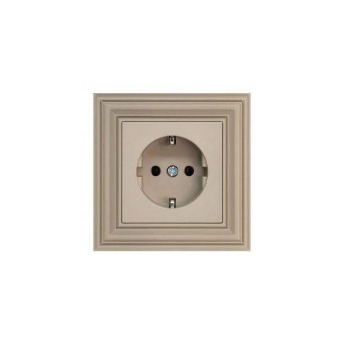 Розетка 2P+E Liregus Retro кремовый омбре 29-122 Розетка 2P+E Liregus Retro кремовый омбре 29-122