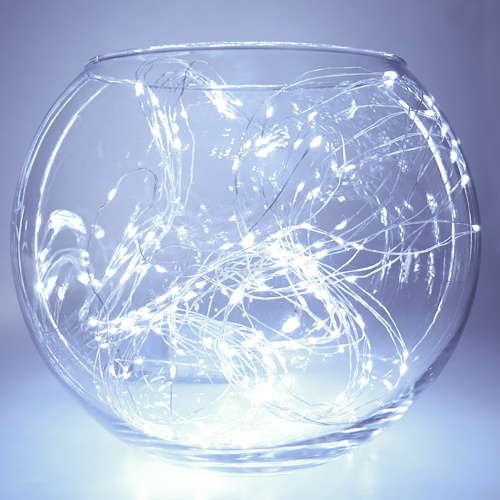 Светодиодная гирлянда Feron CL53  10 веток *20LED, 2м + 1м белый,статичная, с питанием от батареек, прозрачный шнур фото 5