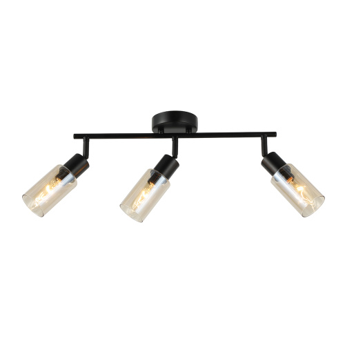 Настенно-потолочный свет Escada 10172/3A E14*40W Black/Amber Настенно-потолочный свет Escada 10172/3A E14*40W Black/Amber