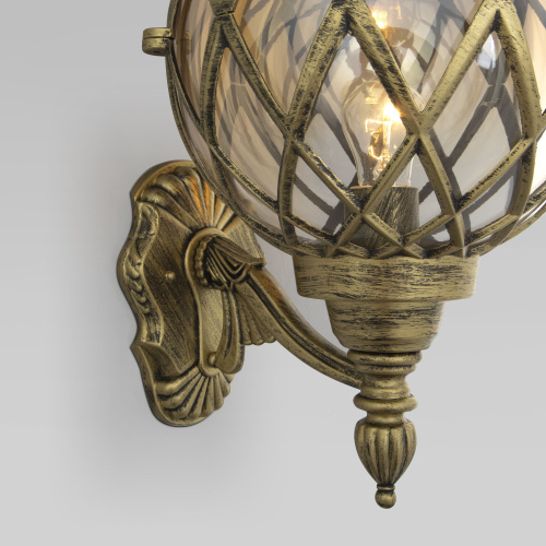 Уличный настенный светильник Sirius U черное золото IP44 Sirius U черное золото фото 3