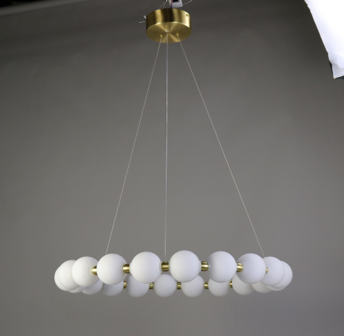 Люстра подвесная латунь LED 100Вт D73см Zortes KRANZ ZRS.1585.21 фото 13