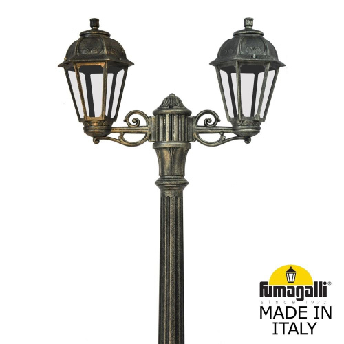 Fumagalli Садово-парковый фонарь FUMAGALLI GIGI BISSO/SABA 2L K22.156.S20.BXE27 фото 2 Fumagalli Садово-парковый фонарь FUMAGALLI GIGI BISSO/SABA 2L K22.156.S20.BXE27 фото 2