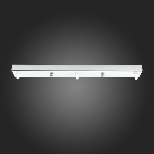 SL001.113.03 Потолочное крепление на 3 лампы (прямоугольное) ST-Luce Хром SL1 фото 3