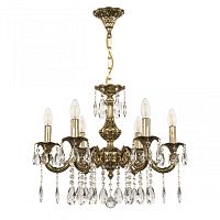 Люстра с хрустальными подвесками AL79101/6/175 A GB Bohemia Ivele Crystal (Богемия Ивеле Кристалл)