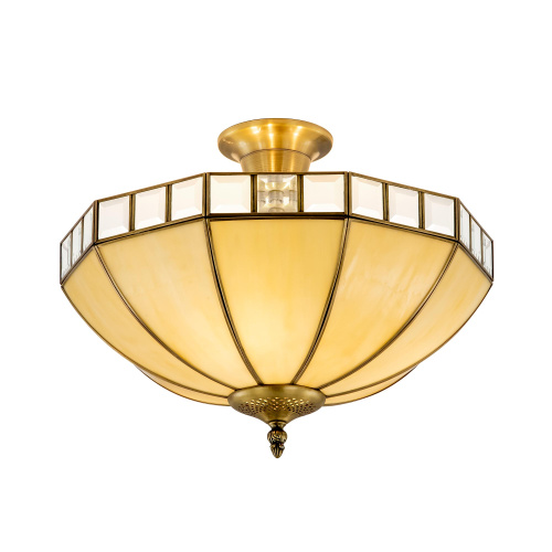 Citilux Шербург-1 CL440141 Люстра витражная потолочная Бронза Citilux Шербург-1 CL440141 Люстра витражная потолочная Бронза