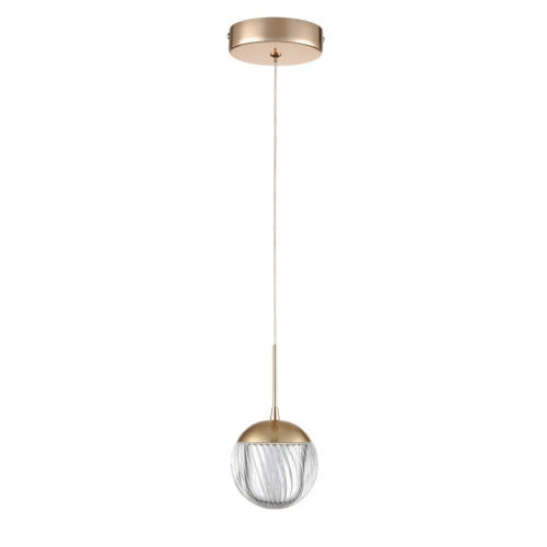 8083/1A LEDIO LN25 000 золото/прозрачный, металл/акрил Подвесной светильник LED 3W 4000K 220V RIMINI 8083/1A LEDIO LN25 000 золото/прозрачный, металл/акрил Подвесной светильник LED 3W 4000K 220V RIMINI