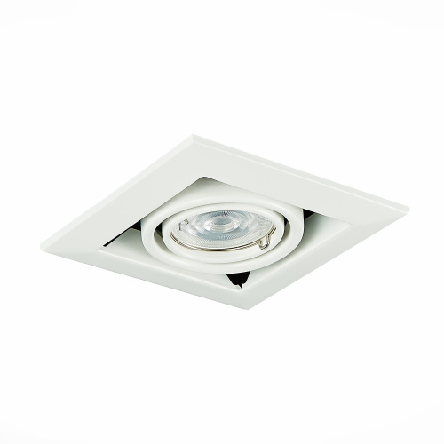 ST250.558.01 Св-к встр. Черный, Белый GU10 1*50W  IP20 L126xW126xH70 220V Без ламп Встраиваемые светильники фото 12