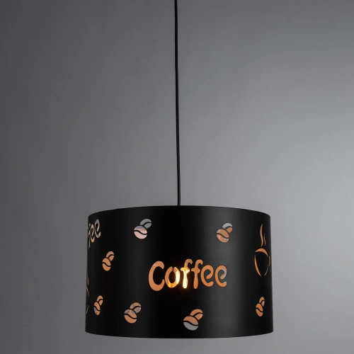 Подвесной светильник Arte Lamp CAFFETTERIA A1233SP-1BK фото 2 Подвесной светильник Arte Lamp CAFFETTERIA A1233SP-1BK фото 2