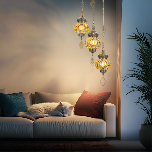 Citilux Каир CL419135 Подвесной светильник Мозаика Янтарь фото 11 Citilux Каир CL419135 Подвесной светильник Мозаика Янтарь фото 11
