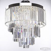 Люстра спираль хрустальная 85111/60NZ-60/4000 Ni PK Bohemia Ivele Crystal (Богемия Ивеле Кристалл)