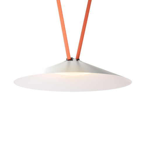 DK5569-WH+BK Cветильник для трека-ремня Belty, серия Flow, со светодиодом, D600*H122мм, 48V DC, 24W, RA90, 120°, 3000K, IP20, белый с черным, алюминий фото 2