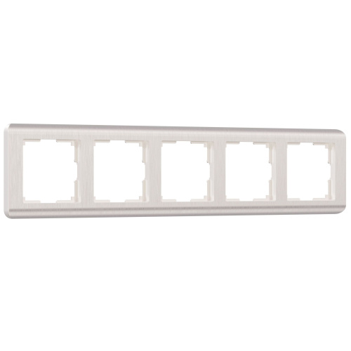 Рамка из поликарбоната на 5 постов Stream перламутровый W0052113 Рамка из поликарбоната на 5 постов Stream перламутровый W0052113