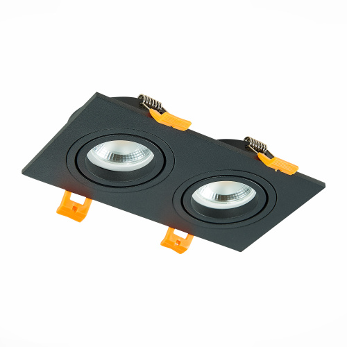 ST251.408.02 Св-к встр. Черный GU10 2*50W  IP20 L170xW92xH27 220V Без ламп Встраиваемые светильники фото 5