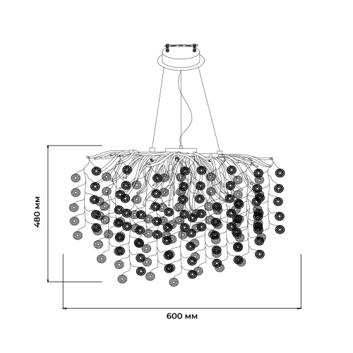 Подвесной светильник Escada 2112/10P E14*40W Gold фото 2