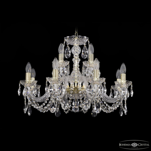 Люстра хрустальная 1402/8+4/240 G Люстра хрустальная 1402/8+4/240 G