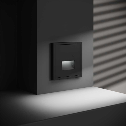 Подсветка светодиодная встраиваемая Voltum S70 с датчиком, (черный матовый) VLS070708 фото 3