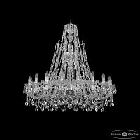 Люстра хрустальная 1411/20/400/XL-120 Ni Bohemia Ivele Crystal (Богемия Ивеле Кристалл)