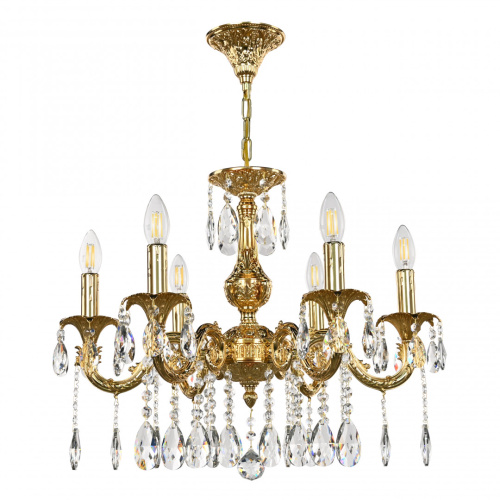 Люстра с хрустальными подвесками AL79101/6/175 A G Bohemia Ivele Crystal (Богемия Ивеле Кристалл)