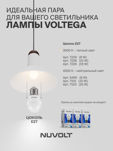 Подвесной светильник NUVOLT LPL-004GR фото 14