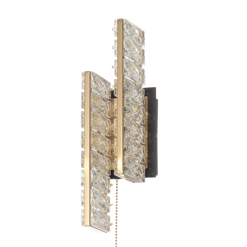 Citilux PALANT CL325422 LED Бра хрустальное с выключателем Чёрный+Бронза фото 3 Citilux PALANT CL325422 LED Бра хрустальное с выключателем Чёрный+Бронза фото 3