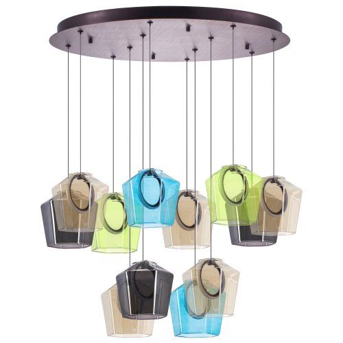 796329 Люстра CARAMELLO LED 12х6W 1400LM КОФЕЙНЫЙ/МУЛЬТИКОЛОР 3000K 796329 Люстра CARAMELLO LED 12х6W 1400LM КОФЕЙНЫЙ/МУЛЬТИКОЛОР 3000K