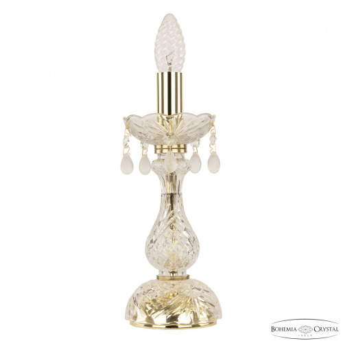Настольная лампа с хрустальными подвесками 112L/1-27 G V0300 Bohemia Ivele Crystal (Богемия Ивеле Кристалл)