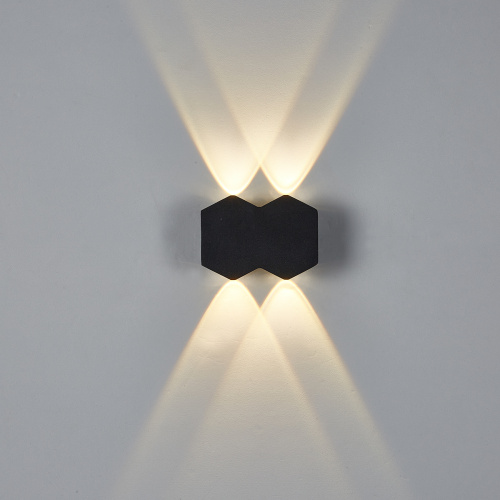 Настенный светильник Escada 30004W/01 LED*4W IP54 Black фото 2