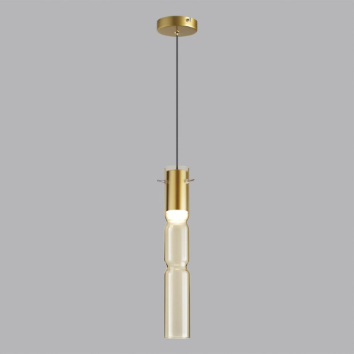 5059/5LA PENDANT ODL24 385 золотой/янтарный/металл/стекло Подвес LED 5W 3000K SCROW фото 2 5059/5LA PENDANT ODL24 385 золотой/янтарный/металл/стекло Подвес LED 5W 3000K SCROW фото 2