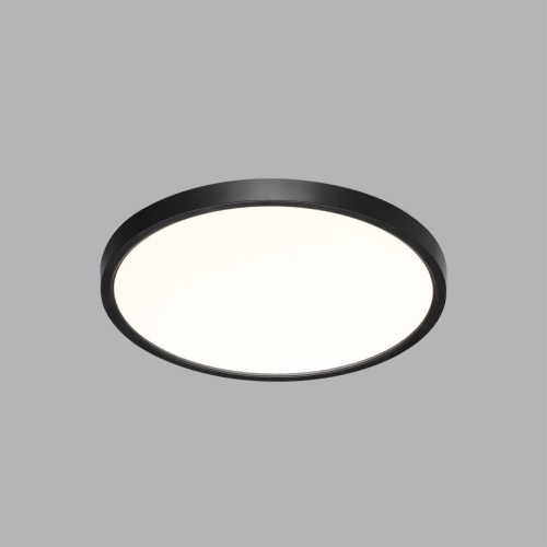 7660/24L MITRA LED SN 554 Светильник пластик/белый/черный LED 24Вт 3000/4000K D300 IP40 ALFA BLACK фото 5