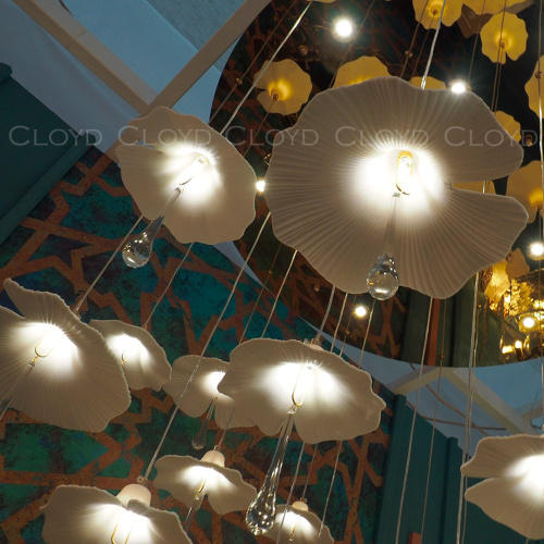 Люстра Cloyd SHANGRILA C33 / выс. 120 см - керамика - золото (арт.11334) фото 3 Люстра Cloyd SHANGRILA C33 / выс. 120 см - керамика - золото (арт.11334) фото 3