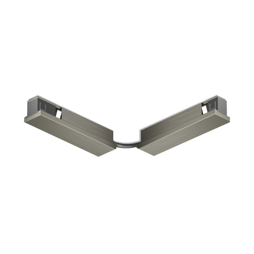 TR5724-DN Электрический коннектор для трека SHINE BASE 90° стена-потолок с поворотом трека под произвольным углом, темный никель, алюминий фото 4