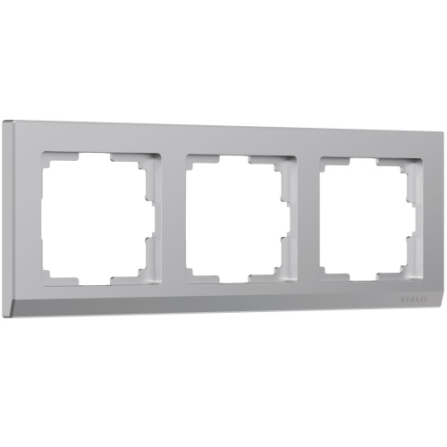 Рамка из поликарбоната на 3 поста Stark серебряный W0031806 Рамка из поликарбоната на 3 поста Stark серебряный W0031806