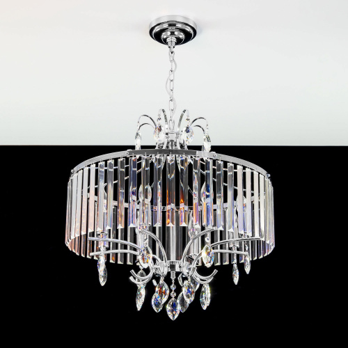 Citilux Инга CL335181 Люстра подвесная хрустальная Хром фото 10 Citilux Инга CL335181 Люстра подвесная хрустальная Хром фото 10