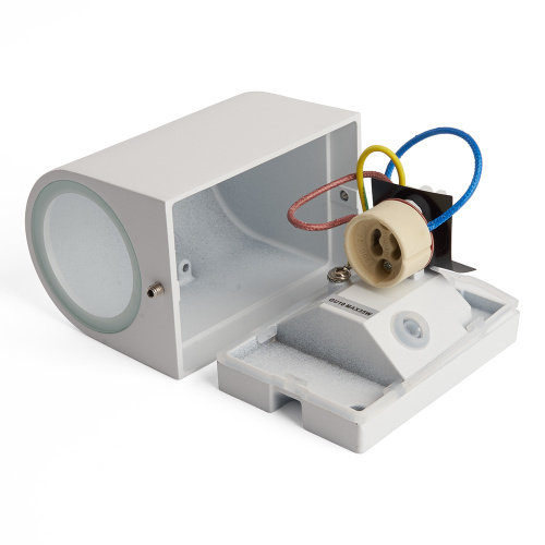 Светильник садово-парковый Feron DH014,на стену, GU10 230V, белый фото 5