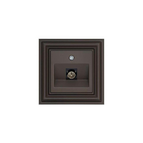 ТВ-розетка Liregus Retro коричневый омбре 29-032