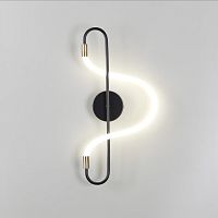 4303/12WL HIGHTECH ODL22 447 черный/античная бронза Настенный светильник IP20 LED 12W 720Лм 4000K KEYS
