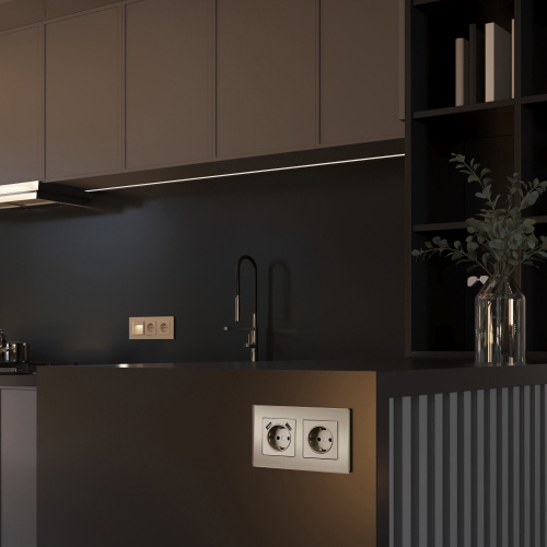 Рамка из стекла на 2 поста Senso шампань soft-touch W0023111 фото 2 Рамка из стекла на 2 поста Senso шампань soft-touch W0023111 фото 2