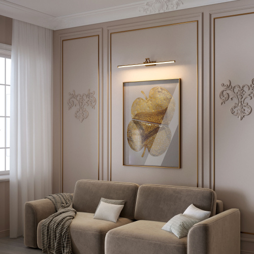 Светильник настенный светодиодный Monza бронза/латунь 40156/LED фото 2